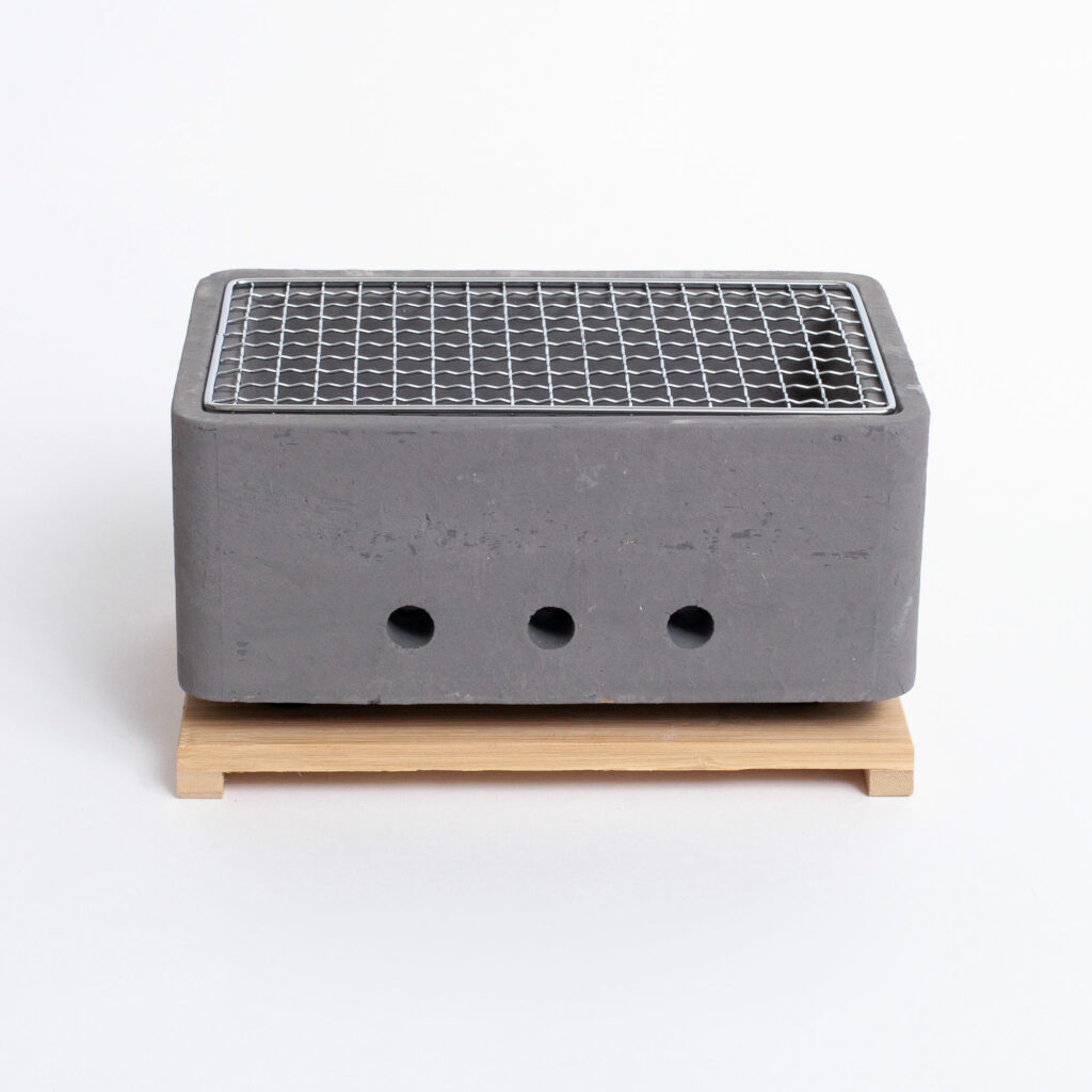 Konro japanischer Tischgrill grau