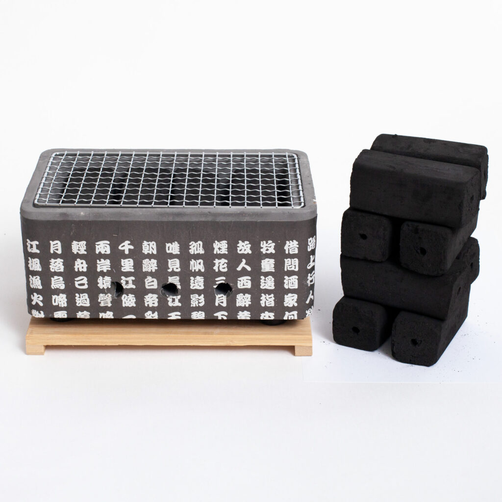Konro Tischgrill schwarz Starter-Set